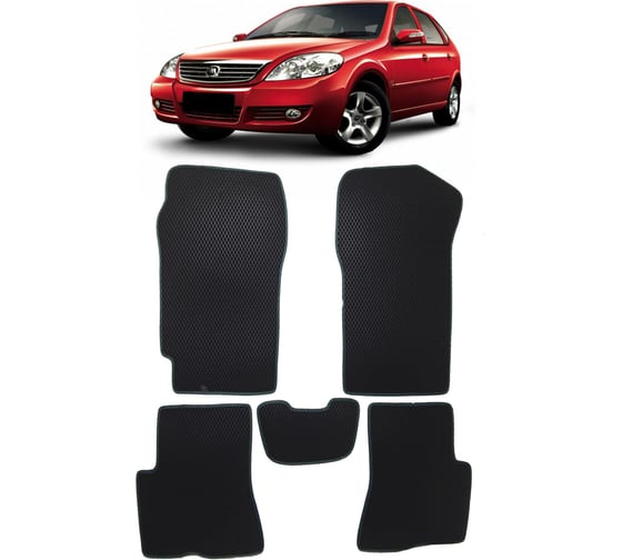 Ковры в салон автомобиля Eva Smart lifan breez (520) 2007 - 2014 эва сота бежевые c бежевой окантовкой 1431-A1A1-S 1