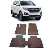 Ковры в салон автомобиля Eva Smart lifan myway 5мест 2016 - эва сота чёрные c красной окантовкой 2743-B5A7-S