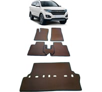 Ковры в салон автомобиля Eva Smart lifan myway 7мест 2016 - эва сота коричневые c черной окантовкой 2740-A6B5-S