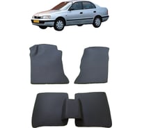 Ковры в салон автомобиля Eva Smart toyota carina e 1992 - 1997 эва сота коричневые c коричневой окантовкой 2880-A6A6-S