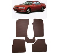 Ковры в салон автомобиля Eva Smart toyota carina ed (st-200) правый руль 1992 - 1997 эва сота коричневые c коричневой окантовкой 3269-A6A6-S