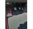 Ковры в салон автомобиля Eva Smart toyota corolla ix (e120, e130) 2001 - 2007 эва сота бежевые c синей окантовкой 1803-A1B2-S 4