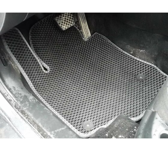 Ковры в салон автомобиля Eva Smart skoda octavia (a5) 2004 - 2013 эва сота чёрные c красной окантовкой 1722-B5A7-S