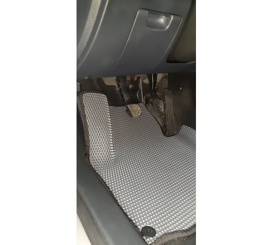 Ковры в салон автомобиля Eva Smart skoda octavia (a5) вариант макси 3d 2004 - 2013 эва сота коричневые c серой окантовкой 3181-A6B1-S