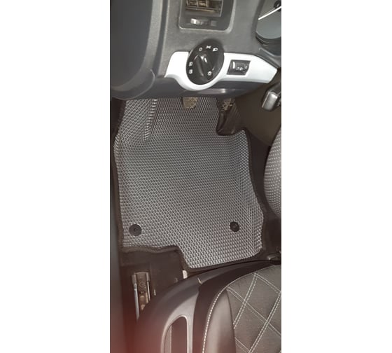 Ковры в салон автомобиля Eva Smart skoda octavia (a5) вариант макси 3d 2004 - 2013 эва сота коричневые c серой окантовкой 3181-A6B1-S