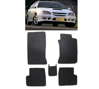 Ковры в салон автомобиля Eva Smart toyota caldina (t210, t215) правый руль 1997 - 2002 эва сота коричневые c серой окантовкой 2228-A6B1-S