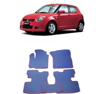 Ковры в салон автомобиля Eva Smart suzuki swift iii правый руль 2004 - 2010 эва сота серые c красной окантовкой 1952-B1A7-S