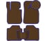 Ковры в салон автомобиля Eva Smart suzuki grand vitara jt 5дв 2005 - 2015 эва сота коричневые c синей окантовкой 1773-A6B2-S 2