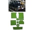 Ковры в салон автомобиля Eva Smart suzuki jimny sierra ii правый руль 3дв 1993 - 1995 эва сота серые c синей окантовкой 3071-B1B2-S 1