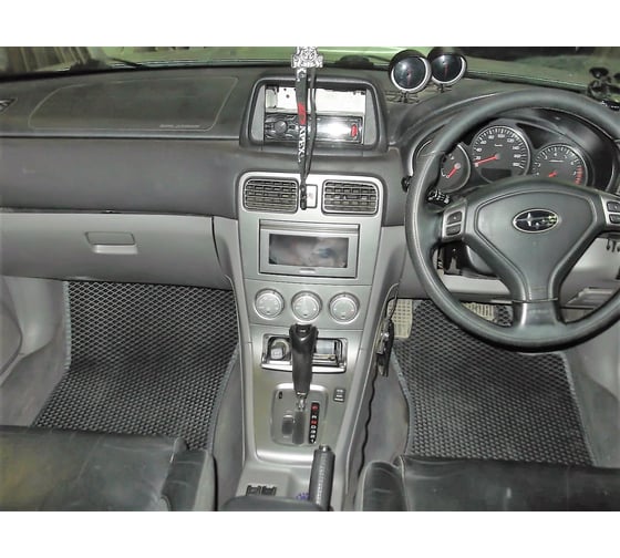 Ковры в салон автомобиля Eva Smart subaru forester ll (sg) правый руль 2003 - 2008 эва сота бежевые c бежевой окантовкой 2229-A1A1-S