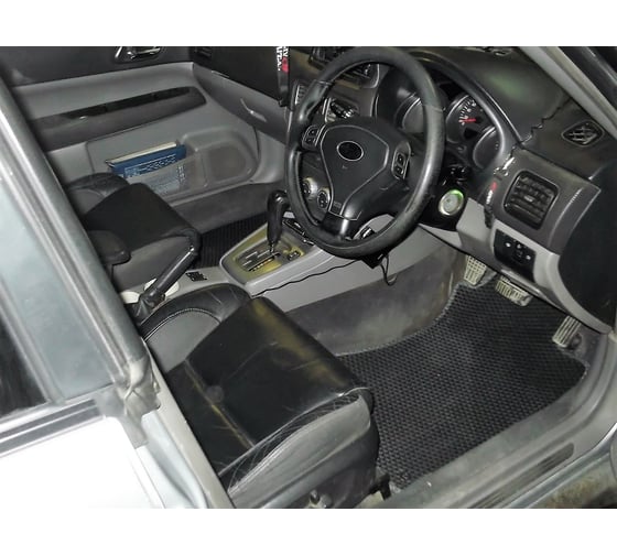 Ковры в салон автомобиля Eva Smart subaru forester ll (sg) правый руль 2003 - 2008 эва сота бежевые c бежевой окантовкой 2229-A1A1-S
