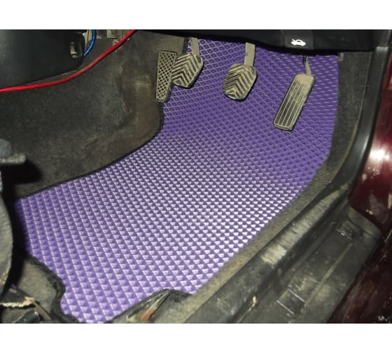 Ковры в салон автомобиля Eva Smart subaru legacy i правый руль 1989 - 1994 эва сота чёрные c бежевой окантовкой 2538-B5A1-S