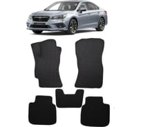 Ковры в салон автомобиля Eva Smart subaru legacy vi рестайлинг 2017 - 2020 эва сота коричневые c бежевой окантовкой 3214-A6A1-S