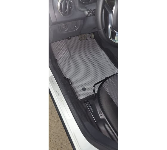 Ковры в салон автомобиля Eva Smart renault sandero ii вариант макси 3d 2014 - эва сота коричневые c бежевой окантовкой 3764-A6A1-S