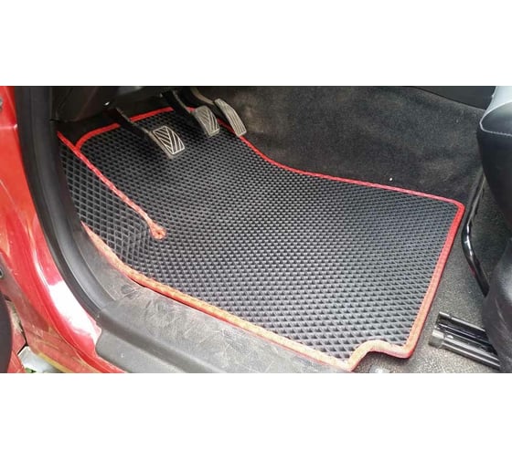 Ковры в салон автомобиля Eva Smart suzuki grand vitara jt 3дв 2005 - 2015 эва сота серые c бежевой окантовкой 1775-B1A1-S