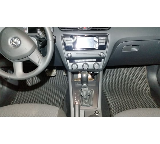 Ковры в салон автомобиля Eva Smart skoda octavia (a8) 2019 - эва сота бежевые c серой окантовкой 3332-A1B1-S