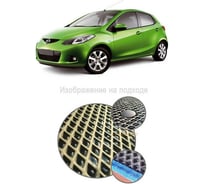 Ковры в салон автомобиля Eva Smart mazda 2 (de) 2007 - 2010 эва сота серые c серой окантовкой 1440-B1B1-S