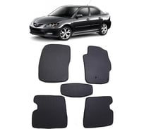 Ковры в салон автомобиля Eva Smart mazda 3 (bk) правый руль седан 2003 - 2009 эва сота бежевые c коричневой окантовкой 2594-A1A6-S