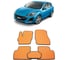 Ковры в салон автомобиля Eva Smart mazda 3 (bl) 2009 - 2013 эва сота коричневые c серой окантовкой 1444-A6B1-S 1