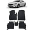 Ковры в салон автомобиля Eva Smart mazda 6 iii (gj) рестайлинг вариант макси 3d 2015 - эва сота коричневые c красной окантовкой 3565-A6A7-S 1