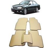 Ковры в салон автомобиля Eva Smart nissan cefiro ii правый руль 1994 - 2000 эва сота коричневые c коричневой окантовкой 2739-A6A6-S