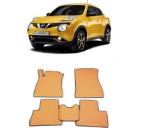 Ковры в салон автомобиля Eva Smart nissan juke 2010 - 2019 эва сота чёрные c черной окантовкой 1573-B5B5-S
