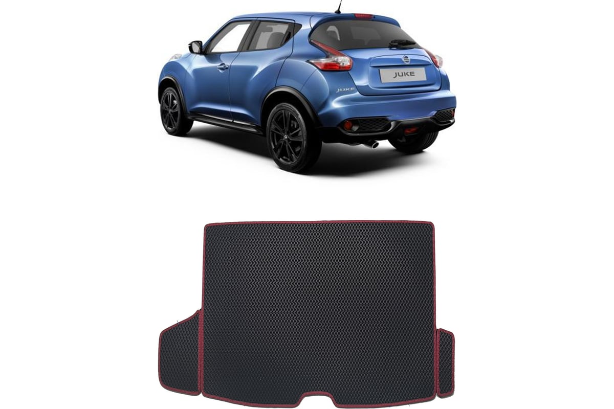 Ковры в салон автомобиля Eva Smart nissan juke 2010 - 2019 эва сота  коричневые c черной окантовкой 1573-A6B5-S - заказать в интернет-магазине:  цена, описание, отзывы.