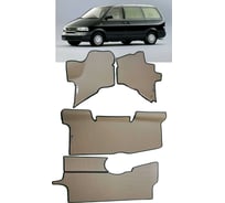 Ковры в салон автомобиля Eva Smart nissan largo iii (w 30) минивэн 7мест 1993 - 1999 эва сота коричневые c бежевой окантовкой 2906-A6A1-S