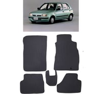 Ковры в салон автомобиля Eva Smart nissan march ii (k11) правый руль 1992 - 2002 эва сота коричневые c коричневой окантовкой 3080-A6A6-S