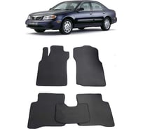 Ковры в салон автомобиля Eva Smart nissan maxima iv (a32) 1995 - 2000 эва сота чёрные c бежевой окантовкой 1576-B5A1-S