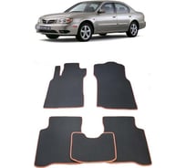 Ковры в салон автомобиля Eva Smart nissan maxima v (a33) 2000 - 2005 эва сота бежевые c черной окантовкой 1578-A1B5-S