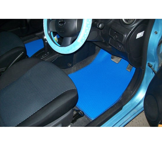 Ковры в салон автомобиля Eva Smart nissan note ii правый руль 2012 - 2016 эва сота серые c красной окантовкой 2875-B1A7-S