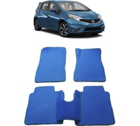 Ковры в салон автомобиля Eva Smart nissan note ii правый руль 2012 - 2016 эва сота серые c бежевой окантовкой 2875-B1A1-S
