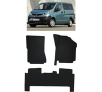 Ковры в салон автомобиля Eva Smart nissan nv200 правый руль минивэн 5мест 2009 - эва сота чёрные c серой окантовкой 3587-B5B1-S