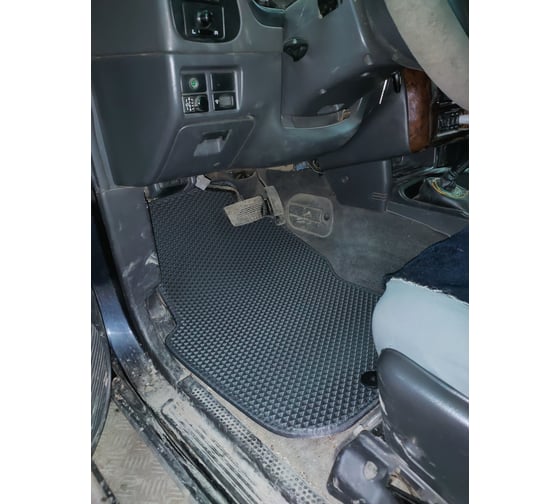 Ковры в салон автомобиля Eva Smart nissan pathfinder ii (r50) 5мест 1996 - 2004 эва сота серые c бежевой окантовкой 2012-B1A1-S