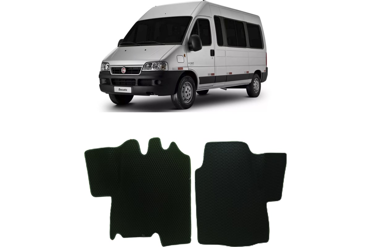 Ковры в салон автомобиля Eva Smart fiat ducato (244) 2006 - 2014 эва сота  чёрные c черной окантовкой 2508-B5B5-S - заказать в интернет-магазине:  цена, описание, отзывов - 10.