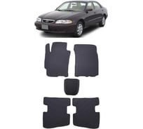 Ковры в салон автомобиля Eva Smart mazda 626 (ge) 1991 - 1997 эва сота коричневые c бежевой окантовкой 3016-A6A1-S