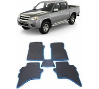 Ковры в салон автомобиля Eva Smart mazda bt-50 пикап 2006 - 2011 эва сота чёрные c бежевой окантовкой 1999-B5A1-S
