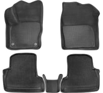 Ковры в салон автомобиля Eva Smart ford focus iii пресс борта 2011 - 2019 эва сота коричневые c коричневой окантовкой 3915-A6A6-S