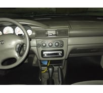 Ковры в салон автомобиля Eva Smart dodge stratus 2003 - 2006 эва сота коричневые c черной окантовкой 2795-A6B5-S