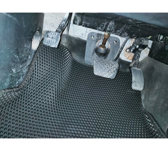 Ковры в салон автомобиля Eva Smart mazda cx-7 вариант макси 3d 2006 - 2012 эва сота коричневые c серой окантовкой 3370-A6B1-S