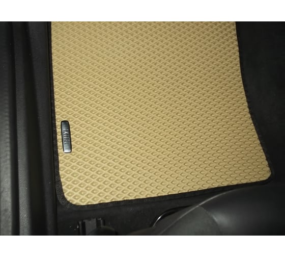 Ковры в салон автомобиля Eva Smart mini clubman (r55) cooper s универсал 2007 - 2010 эва сота чёрные c коричневой окантовкой 2139-B5A6-S