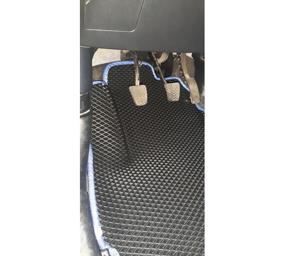 Ковры в салон автомобиля Eva Smart mitsubishi asx вариант макси 3d 2010 - эва сота бежевые c серой окантовкой 3242-A1B1-S