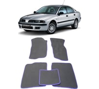 Ковры в салон автомобиля Eva Smart mitsubishi carisma 2001 - 2005 эва сота чёрные c бежевой окантовкой 1537-B5A1-S