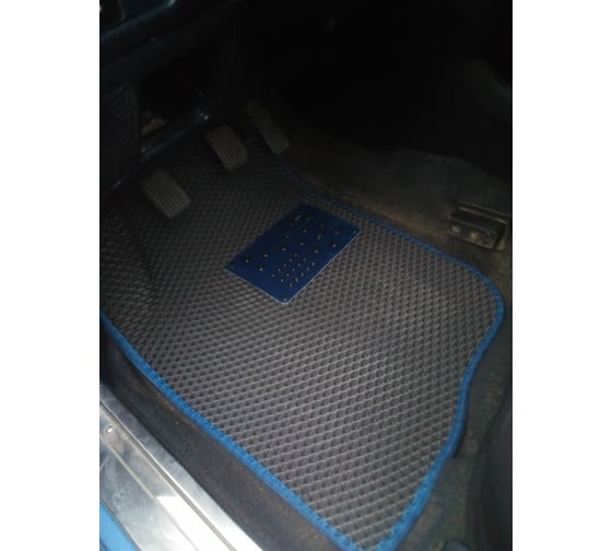 Ковры в салон автомобиля Eva Smart mitsubishi carisma 2001 - 2005 эва сота коричневые c серой окантовкой 1537-A6B1-S