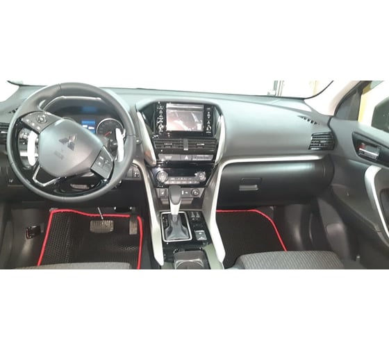 Ковры в салон автомобиля Eva Smart mitsubishi eclipse cross i рестайлинг 2020 - эва сота коричневые c бежевой окантовкой 3526-A6A1-S