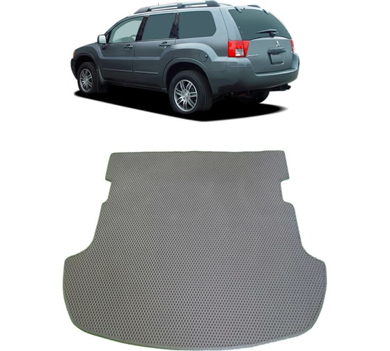 Ковры в салон автомобиля Eva Smart mitsubishi endeavor 2002 - 2011 эва сота чёрные c бежевой окантовкой 2719-B5A1-S