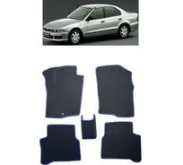 Ковры в салон автомобиля Eva Smart mitsubishi galant viii седан 1996 - 2006 эва сота чёрные c красной окантовкой 2395-B5A7-S