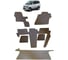 Ковры в салон автомобиля Eva Smart mitsubishi delica правый руль 1993 - 2006 эва сота бежевые c красной окантовкой 2080-A1A7-S 1