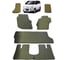 Ковры в салон автомобиля Eva Smart mitsubishi delica (pe8w) правый руль 1993 - 2006 эва сота коричневые c красной окантовкой 2219-A6A7-S 1
